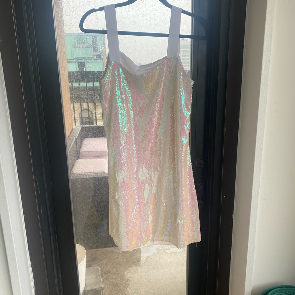 ERAS TOUR white sequin dress